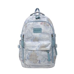 AE School bag for junior high school girls and high school girls large capacity durable stylish lightweight and comfortable with a traditional Chinese design