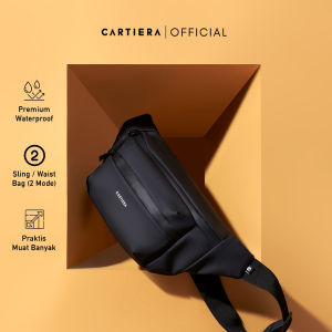 Cartiera Mover Waistbag Slingbag Waterproof Tas Pinggang Selempang Anti Air Pria Wanita