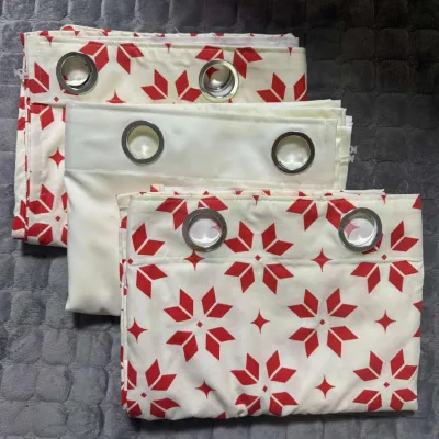 CHRISTMAS KRINGLE Ring Curtain Sold per piece and 3in1 Set