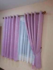 ผ้าม่านหน้าต่าง UV กันแสงได้ 98% สินค้าพร้อมส่ง💒👪