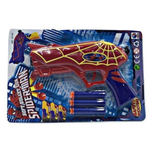 Captain America and spider soft bullet gun toy blaster Powerful Shooting Game