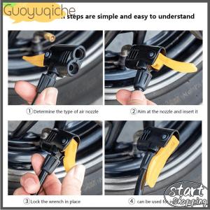 【Guoyuqiche】 Foot Pump Motorcycle Bicycle Car Swimming Ring Ball Pedal Household Multi-function Pump Compact Labor-saving Inflation