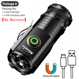 Alonefire X23 siêu sáng mini đèn Led ngoài trời 3LED Xách Tay USB C Đèn Bút sạc được chủ và đuôi nam châm