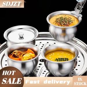 SDJZT Thép không gỉ hấp trứng Bát Ramen Gạo trái cây salad hầm bát với nắp súp chén thực phẩm container Nhà Bếp Bộ đồ ăn Nguồn cung cấp