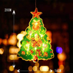 Christmas LED Hanging Lights Window Display Suction Cup Hanging Light Christmas Decoration