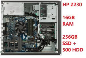 HP Z230 WORKSTATION/INTEL CORE i7/4TH GEN/16GB RAM/256GB SSD/INTEL HD GRAPHIC CARD