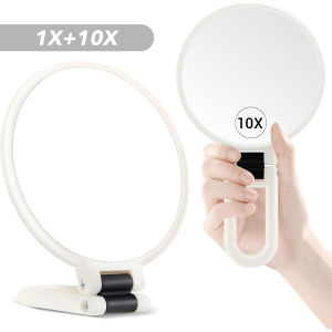 10x 20x 30x 40x Double-Sided Magnifying Mirror 360° Rotatable Desk Makeup Mirror Cermin Pembesar Makeup