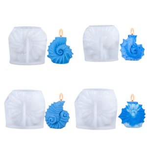 Silicone Molds Ocean Styles Molds Handmade Epoxy Resin Molds 3D Conch Castings Molds Plasters Molds