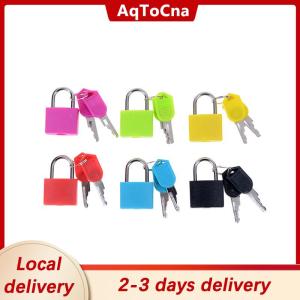 [COD] AqToCna Ship within 24 hours Hot sale Best Price New Small Mini Strong Steel Padlock Travel Tiny Suitcase Lock with 2 Keys