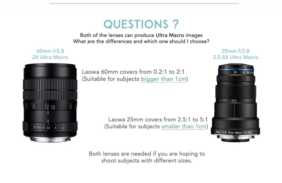 Venus Optics Laowa 60mm 2X Ultra-Macro Lens Lazada Singapore