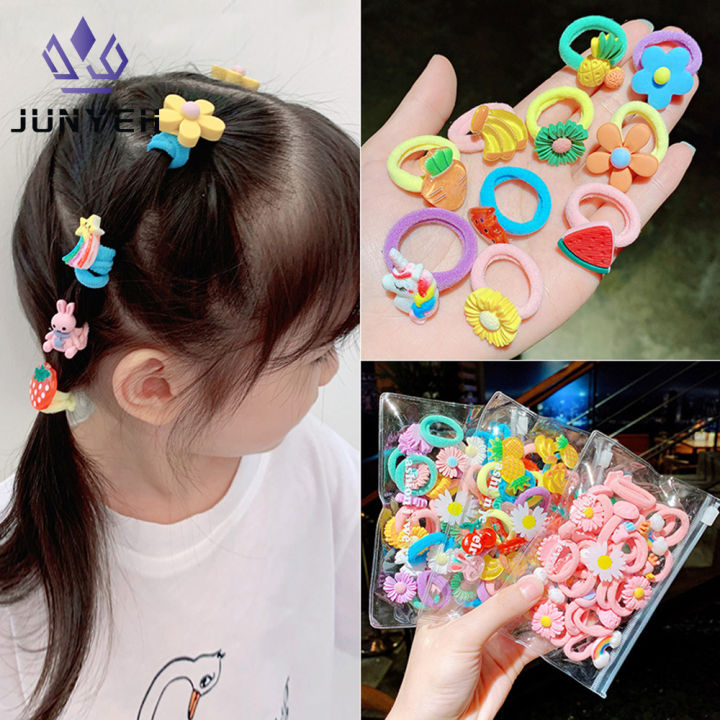 10 Pieces/lot Bright Colors Cute Baby Hair Bands High-stretch