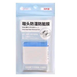 30 PCS/Tas Transparan Shoe Toe Rain Stickers Waterproof Setiker Universal Tahan Hujan Stiker Untuk Tip Sepatu Disposable