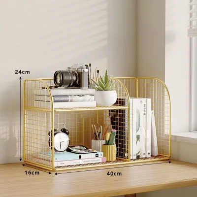 Bookshelf desktop storage rack for students desks and study tables - simple multi-level shelf for organizing items. 书架桌面置物架学生办公桌书桌收纳简易多层架子