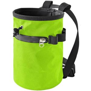 Rock Climbing Chalk Bag & Zippers Pockets Adjustable Bouldering Chalk Bag Bucket for Gym Climbing Gymnastic