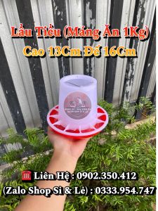 Máng Ăn Cho Gà Thả Vườn - Máng Ăn Chống Bới - Chống Đổ - Có Móc Treo