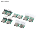 【Jettingbuy】flash Sale 5 cái TYPE-C USB 3.1 16 pin nữ để 2.54mm Loại C kết nối 16 P Adapter bảng PCB cho cáp dữ liệu. 