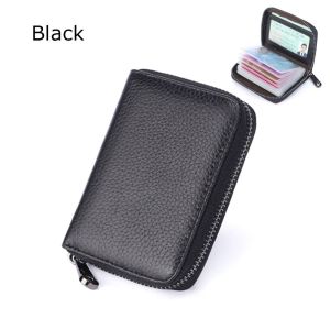 UUMIR Fashion Zipper Business Card Multi-function Card Case Leather Wallet Purses Credit Card Holder