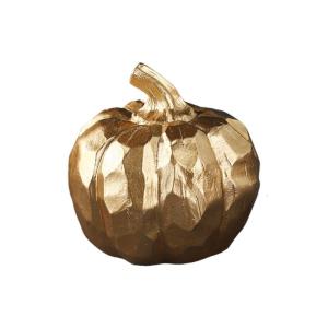 Gold Pumpkins Artificial Pumpkins Decorative Pumpkins Faux Pumpkins Thanksgiving Halloween Holiday Table Centerpieces