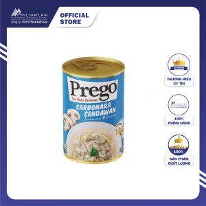 Sốt Mì Ý Carbonara Nấm Prego 295g - Thương Hiệu Mỹ SX Malaysia | Prego Carbonara Mushroom Pasta Sauce 295g