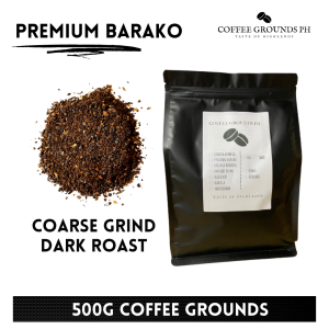 Coffee Grounds PH - Premium Barako 500g | Coarse Grind Coffee x Dark Roast | Organic Coffee For French Press