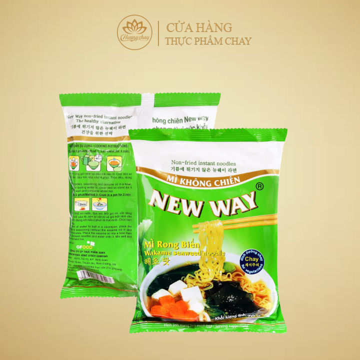 Mì không chiên vị rong biển New Way 70g - Thực phẩm Hương Chay NWTP004 ...
