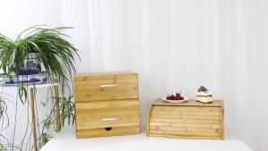 HS Food  Household Solid Wood Storage  Creative Drawer Bread  Snack Cabinet Wooden Artifact 6XDH