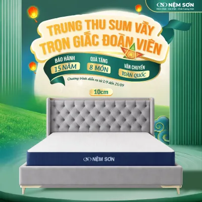Nệm Foam Cao Su Hybrid AirFresh Nệm Sơn 10cm - Êm ái cao cấp thoáng khí vượt trội