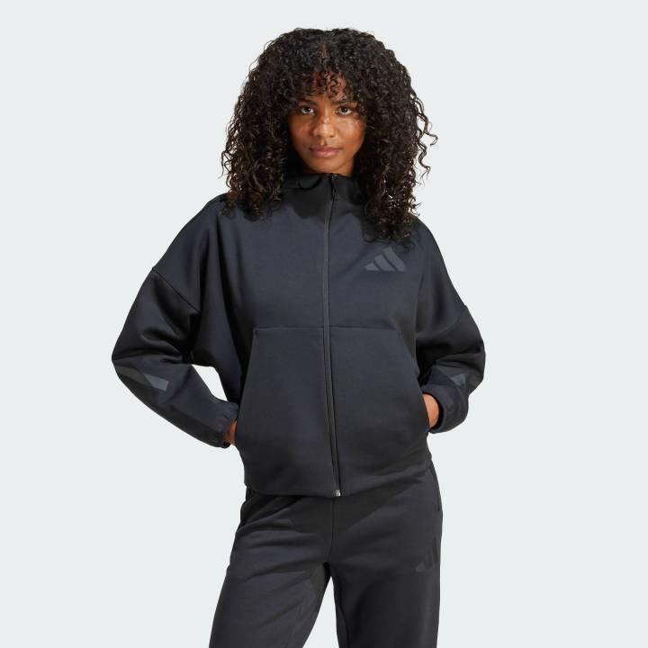 Full Zip Hoodie Adidas Hoodie Women Black Adidas Sweatshirt Hoodie