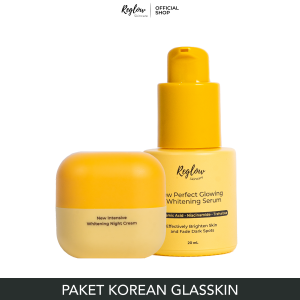 Reglow Skincare Original Dr Shindy Paket Mini Treament Day Cream Night Cream dan Serum Skincare Flek - Beauthera