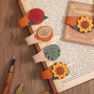 EFFIEO Coffee ic Bookmark Rose  Buckle Book Marker Clip Cute Vintage Page Divider Gift