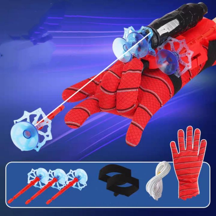 100% NEW,Spider Web Shooters Toy For Kids Fans, Hero Launcher Wrist Toy Setcosplay Launcher Bracers Accessoriessticky Wall Soft Bombfunny Childrens