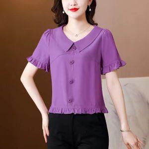 Peter Pan Collar Chiffon Shirts: The Perfect Women's Summer Fashion