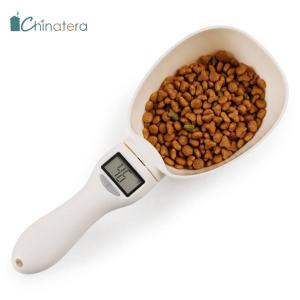 [Chinatera] Pet Food Scale Electronic Measuring Tool Dog Cat Feeding Bowl Measuring Scoop Cup Pet Food Weighing Spoon LCD Display Digital Kitchen Scale