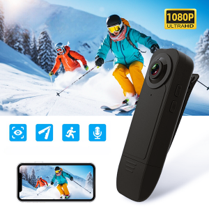 กล้องบันทึกวิดีโอ HD 1080P แบบพกพา มองเห็นที่มืด ตรวจจับการเคลื่อนไหว รักษาความปลอดภัยในบ้าน