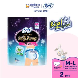 SOFY Comfort Nite 360 Panty Cool Overnight Panty M-L 2pcs