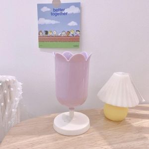 Plastic Pen Storage Tank Cup Makeup Brush Holder Desktop Storage Organizer Students Stationery