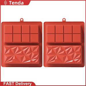 Silicone thanh sô cô la khuôn cho tự làm kẹo và làm bánh quy dụng cụ nướng bánh nhà bếp bền không dính linh hoạt