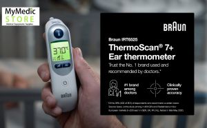(Original) Braun Thermoscan 7+ Plus Series IRT6525 Ear Thermometer (Warranty 2 year)