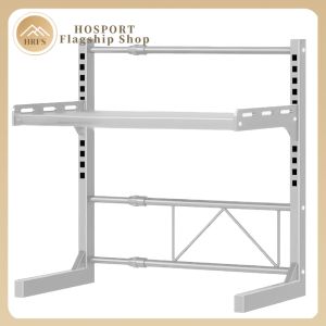 【HRFS】 2/3 Tier Extendable Microwave Stand Kitchen Storage Rack for Kitchen Countertop