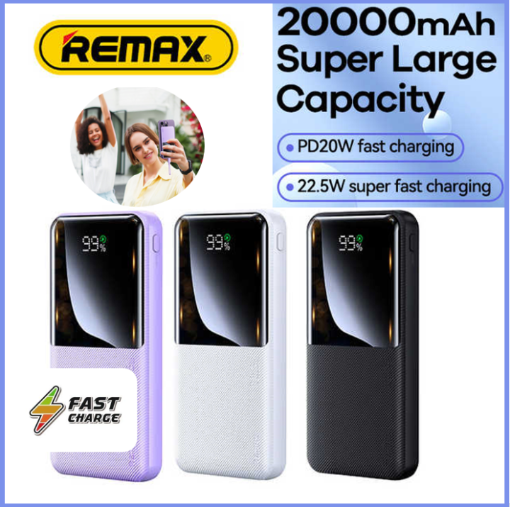 REMAX 20000mAh Fast Charging Power Bank PD 20W and 22.5W Quick Charge ...