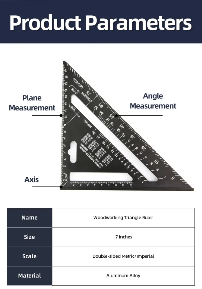 Mini L Ruler Stainless Steel Square Angle Protractor For Building Framing  Gauges