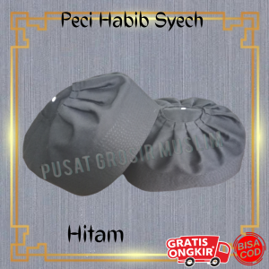 Peci Habib Syech Hitam / Peci Ijazi / Peci Bahan Solo / Peci Rempel