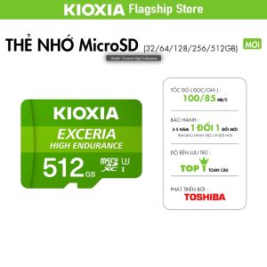 ♥100% sản phẩm gốc + Bộ chuyển đổi gửi miễn phí + Đầu đọc thẻ♥Kioxia MicroSD hành động thẻ nhớ máy ảnh [MicroSD Exceria độ bền mùi cao/MicroSD Exceria Plus] -Sản phẩm chính hãng