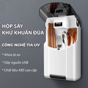 Máy sấy và khử khuẩn đũa thìa cao cấp tránh ẩm mốc và giúp bảo vệ sức khỏe .Máy Khử Trùng Đũa Thìa Có Tia UV Diệt Khuẩn Thông Minh Ngăn Côn Trùng Nấm Mốc Bảo Vệ Sức Khỏe