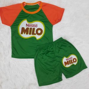 ชุดเด็กแขนสั้น ไซส์ S อก22นิ้ว 6-12เดือน 6-12โล ผ้ามันไมโครไฟเบอร์ พิมพ์ลายการ์ตูน