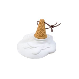 PLLEWY Soft PVC Ice Cream Door Stopper Detachable Ice Cream Shape Cartoon Door Stopper Anti-Collision Funny Design Non Slip Door Stopper Home Use