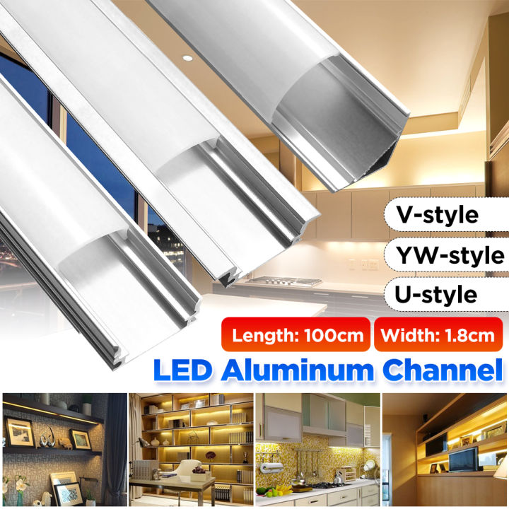 100cm U V YW Style 1m LED Aluminium Channel LED Bar Light