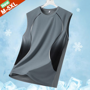 Summer Cool Tank Tops Men Sleeveless Vest Shirts Male Tanks Good Quality Breathable T Shirts Men Free Ship Sports Clothing M-5XL