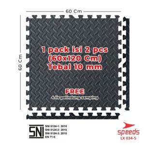 SPEEDS Evamat Matras Puzzle Karpet 30x30cm 20mm Puzzle Matras Eva Alas Lantai Anti Slip 034-4 034-13