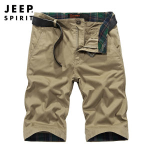 Jeep tinh thần của nam giới Quần Short thường ngày mùa hè mới lỏng cotton thoáng khí Quần Short Nhiều Túi Quần túi hộp
